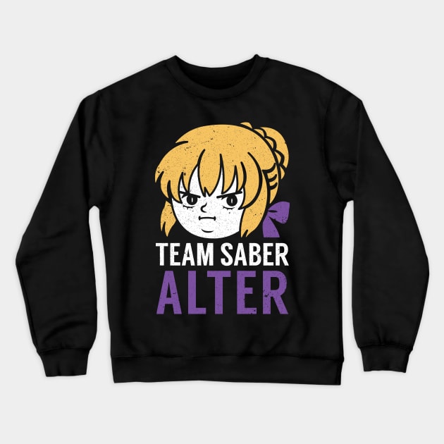 Team Saber Alter Crewneck Sweatshirt by merch.x.wear